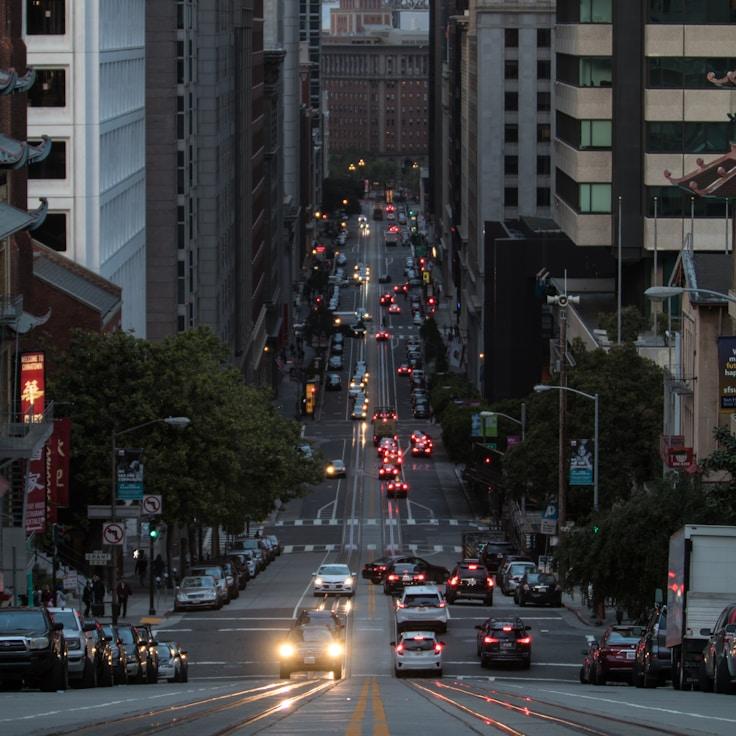 City skyline in Paris, France